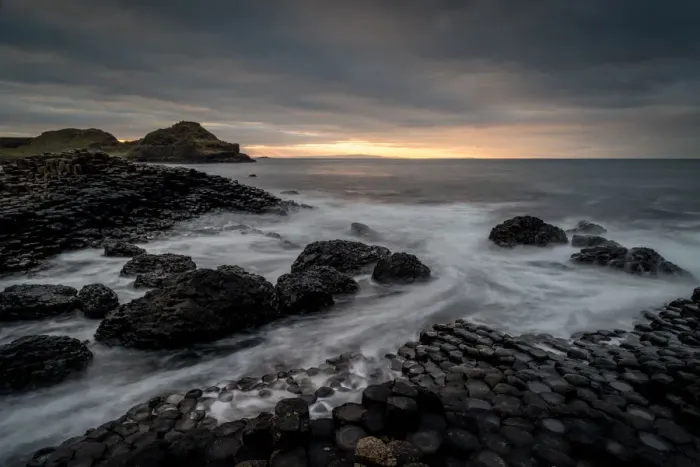 Framed Print : Giants Causeway at sunset, UNESCO World Heritage Site, County Antrim, Northern Ireland Framed Print : Giants Causeway at sunset, UNESCO World Heritage Site, County Antrim, Northern Ireland