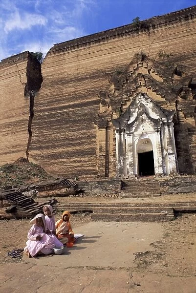 Gigantic and unfinished pagoda, Mingun, Myanmar (Burma), Asia