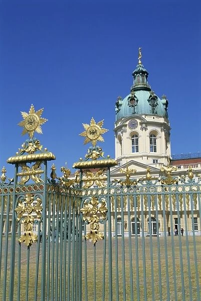 Gilded railings in front of the Charlottenburg Palace in Berlin