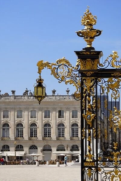 Gilded wrought iron gates by Jean Lamour