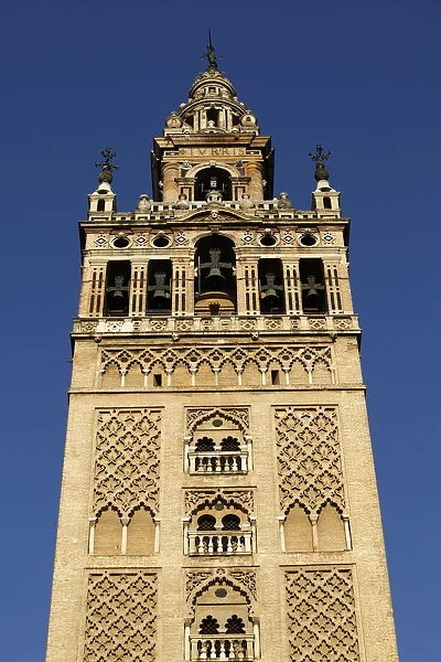 Giralda, the Seville cathedral bell tower, formerly a minaret, UNESCO World Heritage Site