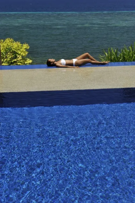 Framed Print : Girl at the pool at Eskaya Beach Resort and Spa, Bohol, Philippines, Southeast Asia, Asia Framed Print : Girl at the pool at Eskaya Beach Resort and Spa, Bohol, Philippines, Southeast Asia, Asia