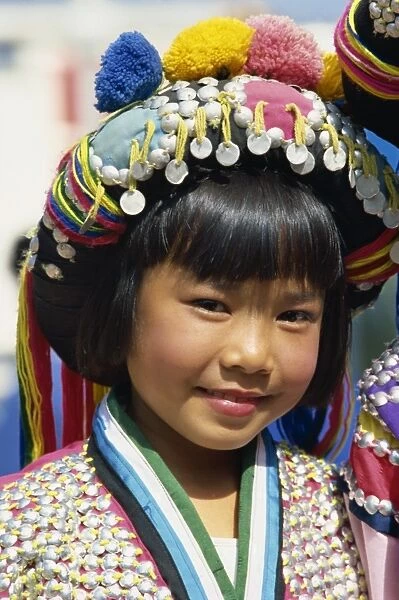 Girl in tradional dress