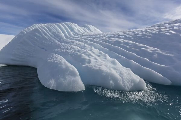 Glacial iceberg detail at Cuverville Island, Antarctica, Polar Regions