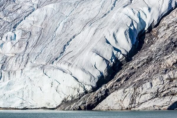 Glacier detail in Icy Arm, Baffin Island, Nunavut, Canada, North America