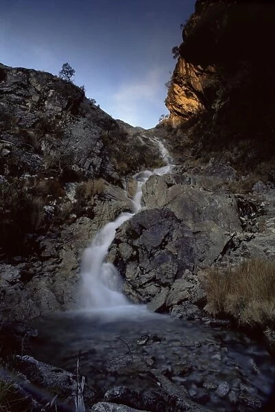 Glacier water runs off the Andes in the Cordillera Blanca
