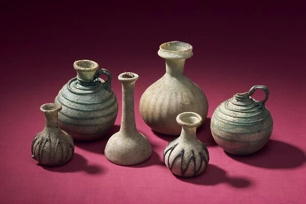 Glass bottles from Tylos period, New National Museum, Manama, Bahrain, Middle East