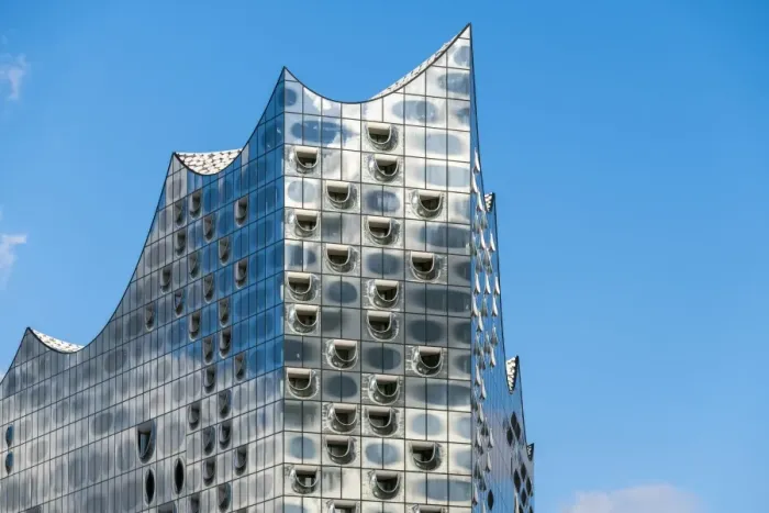 Framed Print : Glass facade of the Elbphilharmonie (Elbe Philharmonic Hall) concert hall on Framed Print : Glass facade of the Elbphilharmonie (Elbe Philharmonic Hall) concert hall on