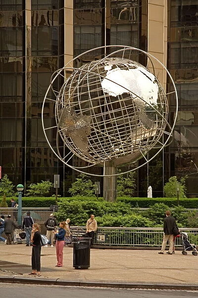 Globe Sculpture by Brandell outside Trump International Hotel