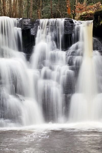 Goitstock Waterfall in Goitstock Wood, Cullingworth, Yorkshire, England, United Kingdom, Europe