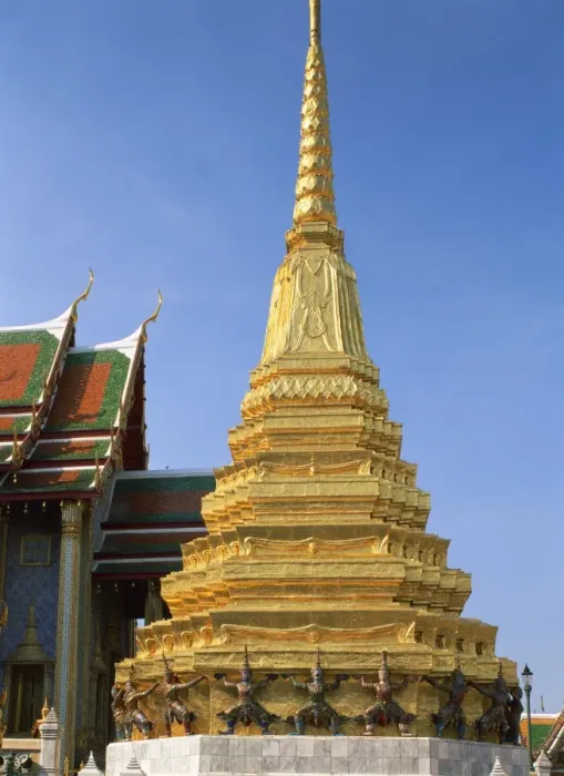 Framed Print : A gold covered chedi in the Grand Palace in Bangkok Framed Print : A gold covered chedi in the Grand Palace in Bangkok