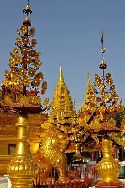 The golden Temples in Bagan, Myanmar, Asia
