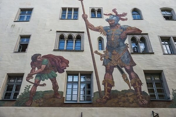Goliath House, Regensburg, UNESCO World Heritage Site, Bavaria, Germany, Europe