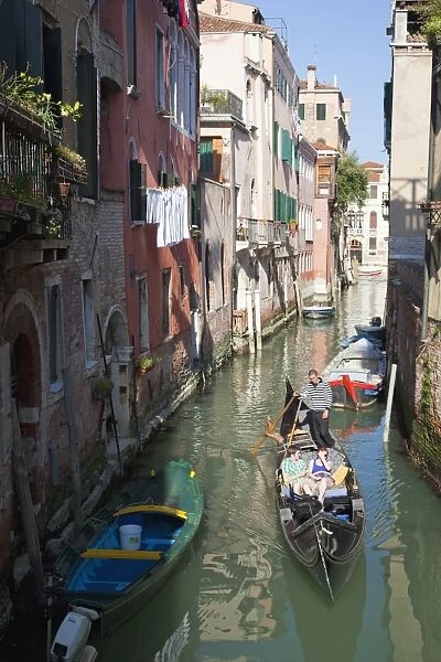 Gondola, Venice, UNESCO World Heritage Site, Veneto, Italy, Europe