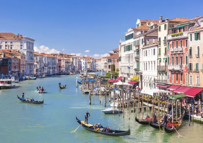 Framed Print : Gondolas, with tourists, on the Grand Canal, next to the Fondementa del Vin, Venice Framed Print : Gondolas, with tourists, on the Grand Canal, next to the Fondementa del Vin, Venice