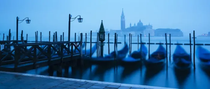 Framed Print : Gondolas on the waterfront of St. Marks Basin at dawn, Venice, UNESCO World Heritage Site Framed Print : Gondolas on the waterfront of St. Marks Basin at dawn, Venice, UNESCO World Heritage Site