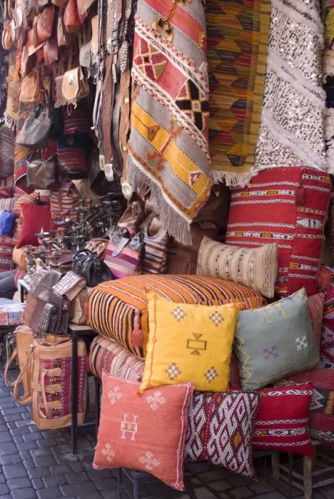 Framed Print : Goods in the souks in the Medina, Marrakech, Morocco, North Africa, Africa Framed Print : Goods in the souks in the Medina, Marrakech, Morocco, North Africa, Africa