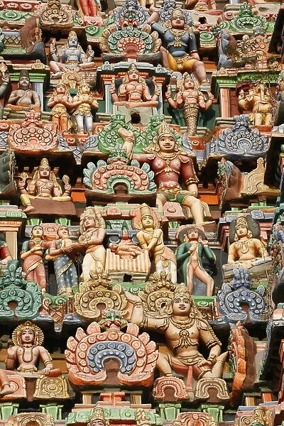 Gopuram in Darasuram Temple, Darasuram, Tamil Nadu, India, Asia