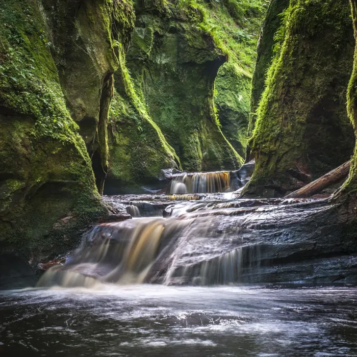 Framed Print : The gorge at Finnich Glen (Devils Pulpit) near Killearn, Stirlingshire, Scotland Framed Print : The gorge at Finnich Glen (Devils Pulpit) near Killearn, Stirlingshire, Scotland
