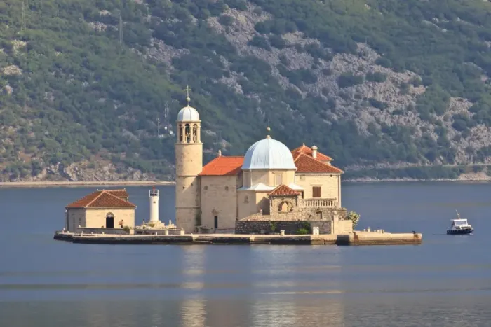 Framed Print : Gospa od Skrpjela (Our Lady of the Rocks) island, lit by early morning light, near Perast, Bay of Kotor, Montenegro Framed Print : Gospa od Skrpjela (Our Lady of the Rocks) island, lit by early morning light, near Perast, Bay of Kotor, Montenegro