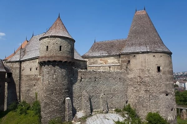 Gothic Carvin Castle, Hunedoara, Romania, Europe