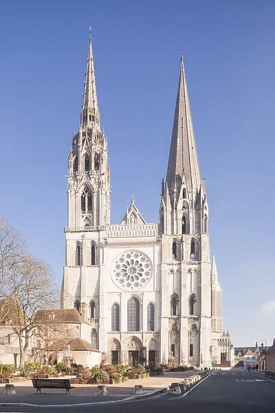 The gothic Chartres cathedral, UNESCO World Heritage Site, Chartres, Eure et Loir