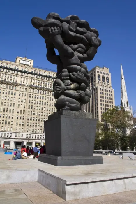 Framed Print : Government Of The People sculpture by Jacques Lipchitz, Municipal Services Building Plaza Framed Print : Government Of The People sculpture by Jacques Lipchitz, Municipal Services Building Plaza