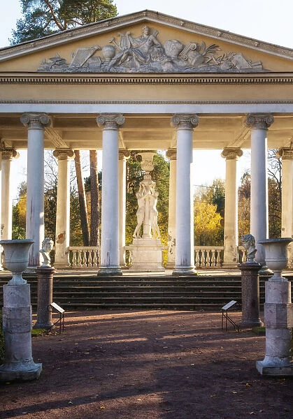 Three Graces Pavilion in the Private garden, Pavlovsk Palace, Pavlovsk, near St