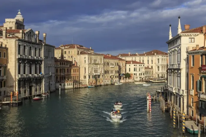 Framed Print : Grand Canal from Accademia bridge in winter morning sun, Venice, UNESCO World Heritage Site Framed Print : Grand Canal from Accademia bridge in winter morning sun, Venice, UNESCO World Heritage Site