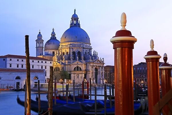 Grand Canal with Church of Santa Maria della Salute, Venice, UNESCO World Heritage Site