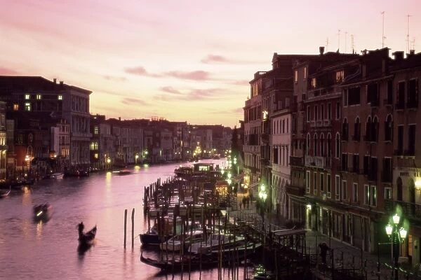 The Grand Canal at sunset
