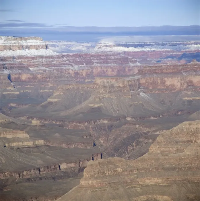 Framed Print : The Grand Canyon in winter Framed Print : The Grand Canyon in winter