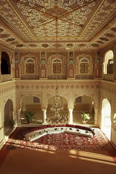 The grand painted Durbar Hall