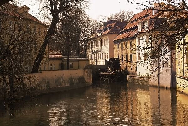 Grand Priors Mill (Venice of Prague), Kampa Island, Prague, Czech Republic, Europe