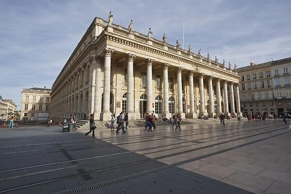 The Grand Theatre de Bordeaux, Bordeaux, Gironde, Aquitaine, France, Europe