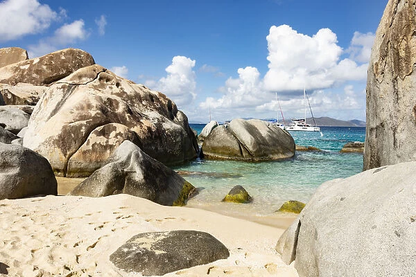 Granite boulders at Gorda Baths, island of Virgin Gorda, British Virgin Islands
