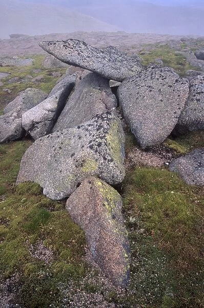 Granite rocks on Cairngorm summit