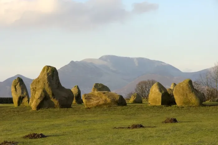 Framed Print : Grassmoor, 851 feet, from Castlerigg Stone Circle, Keswick, Lake District National Park, Cumbria, England, United Kingdom, Europe Framed Print : Grassmoor, 851 feet, from Castlerigg Stone Circle, Keswick, Lake District National Park, Cumbria, England, United Kingdom, Europe