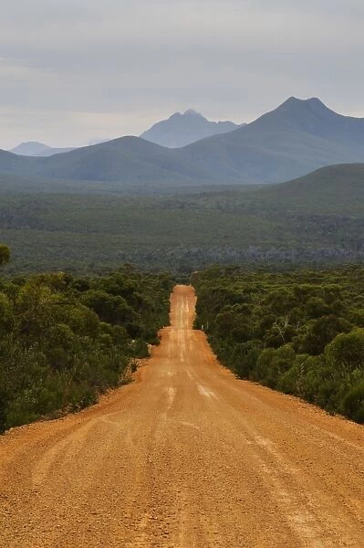 Gravel road, Stirling Range, Stirling Range National Park, Western Australia
