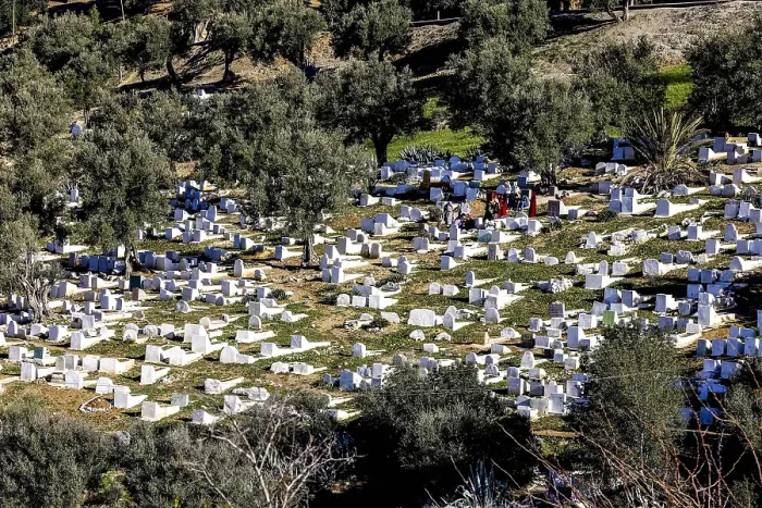 Framed Print : Graveyard in Moulay Idriss Zerhoun, Morocco Framed Print : Graveyard in Moulay Idriss Zerhoun, Morocco