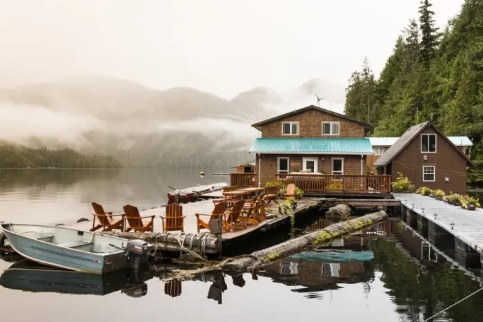 Framed Print : Great Bear Lodge, Great Bear Rainforest, British Columbia, Canada, North America Framed Print : Great Bear Lodge, Great Bear Rainforest, British Columbia, Canada, North America