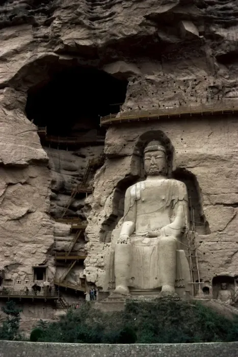 Framed Print : Great Buddha at Bingling Temple, Yellow River, near Lanzhou, China, Asia Framed Print : Great Buddha at Bingling Temple, Yellow River, near Lanzhou, China, Asia