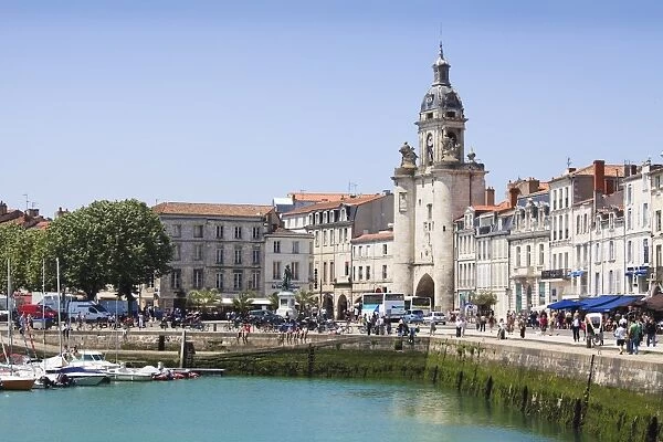 The Great Clock Tower by the harbour, La Rochelle, Charente-Maritime, France, Europe