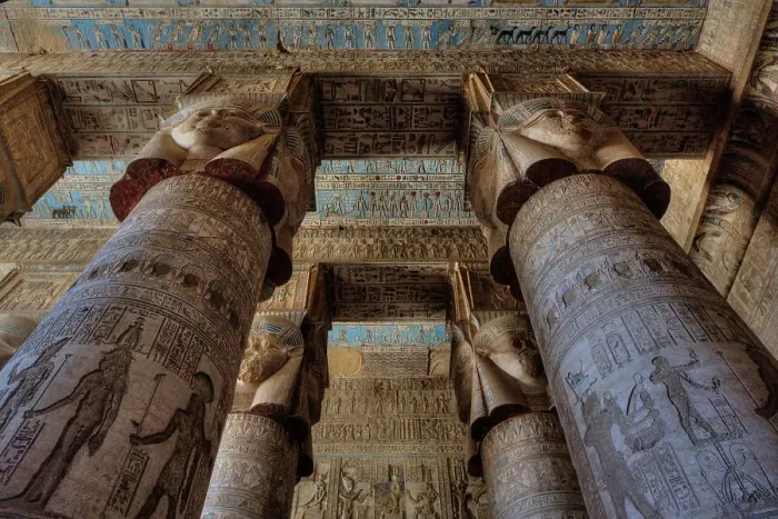 Framed Print : The Great Columns, Vestibule, Temple of Hathor, Dendera, Qena, Egypt, North Africa, Africa Framed Print : The Great Columns, Vestibule, Temple of Hathor, Dendera, Qena, Egypt, North Africa, Africa