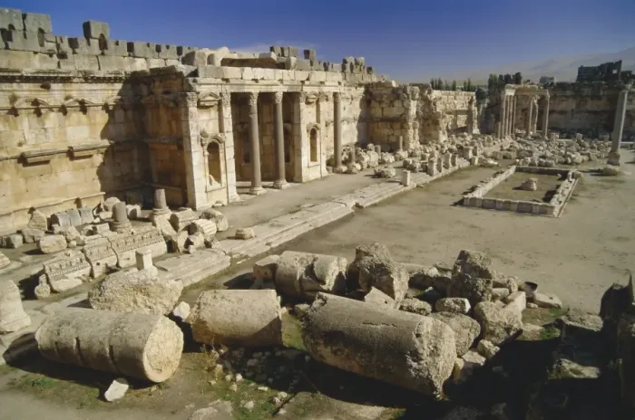 Framed Print : The great court in the acropolis of Baalbek Framed Print : The great court in the acropolis of Baalbek