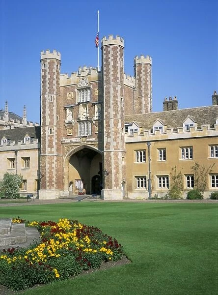 Great Court and Great Gate, Trinity College, Cambridge, Cambridgeshire