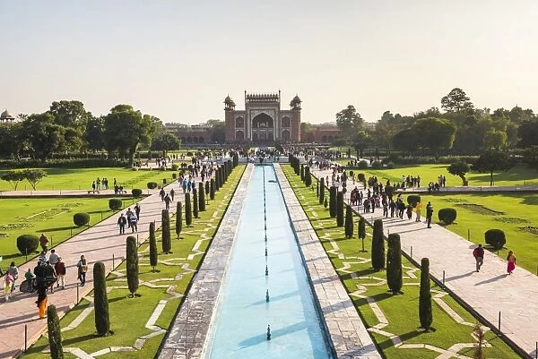 Great Gate (Darwaza-i rauza), the main entrance to the Taj Mahal, UNESCO World Heritage Site
