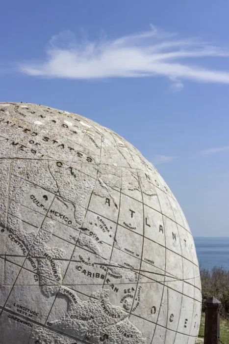 Framed Print : The Great Globe at Durlston Castle, Isle of Purbeck, Dorset, England, United Kingdom, Europe Framed Print : The Great Globe at Durlston Castle, Isle of Purbeck, Dorset, England, United Kingdom, Europe