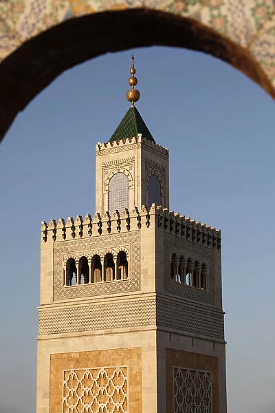 Great Mosque (Ezzitouna Mosque) minaret, Tunis, Tunisia, North Africa, Africa