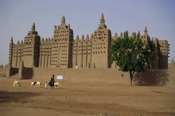 The Great Mosque, the largest dried earth building in the world, a UNESCO World Heritage site